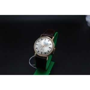 Vintage 1969 34mm Timex Electric Men's Watch Silver Dial Gold Tone Running